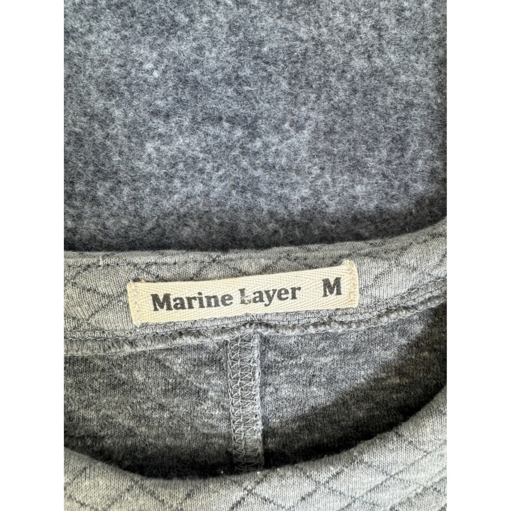 Marine Layer Grey Corbet Quilted Two Piece Set Top and Skirt Womens Size M - Picture 2 of 10